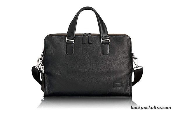 Harrison Seneca Leather Laptop Slim Briefcase